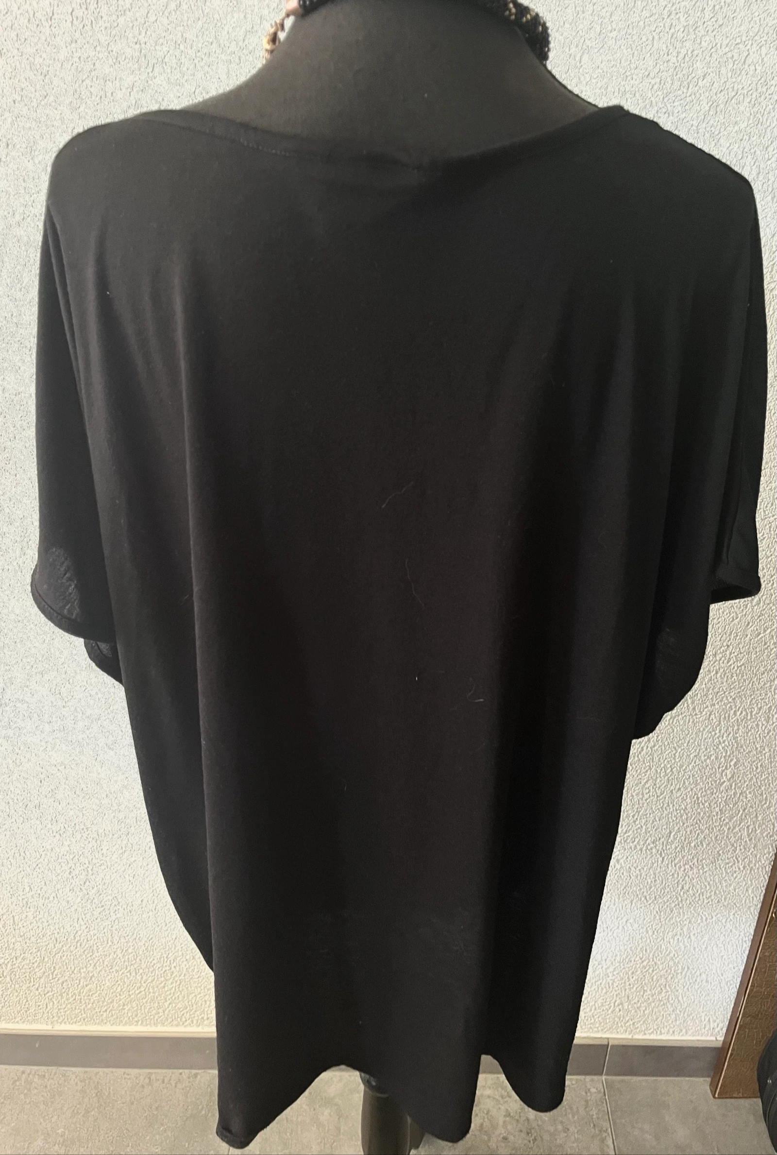 🌺 𝒎𝒛 | Túnica Feminina Plus Size | Look em Camadas de Chiffon | Tamanho 54/56 | Plus Size 🖤 – photo 5